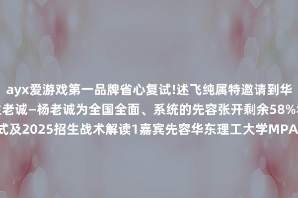 ayx爱游戏第一品牌省心复试!述飞纯属特邀请到华东理工大学MPAcc招生老诚—杨老诚为全国全面、系统的先容张开剩余58%华东理工大学MPAcc款式及2025招生战术解读1嘉宾先容华东理工大学MPAcc招生老诚—杨老诚2共享大纲🎈 华理MPAcc款式先容 🎈 2025华理MPAcc招生及调剂战术 🎈 华理MPAcc复试规则及忽闪事项 🎈 华理MPAcc奖学金建造 🎈 华理MPAcc课程体系 🎈 华理